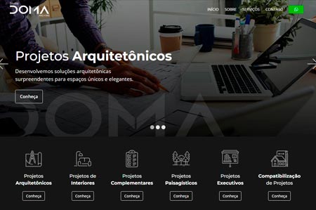 Sobre criação de sites para escritório de arquitetura